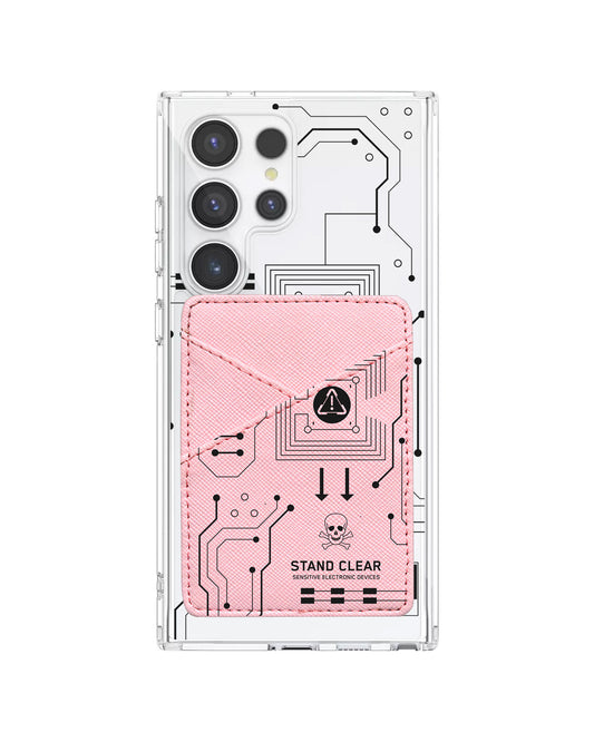 Android Phone Wallet Case - Circuit Black