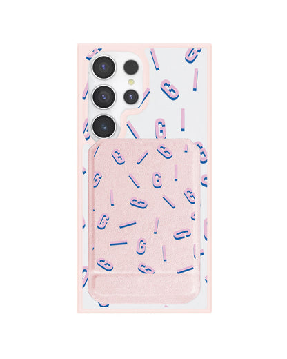Android Magnetic Multifold Wallet - Monogram 1.0  Cotton Candy