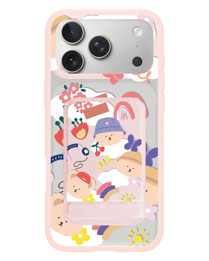 iPhone Magnetic Multifold Wallet - Bear in Style