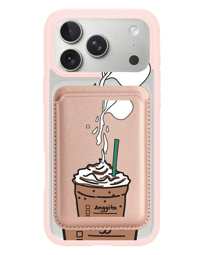iPhone Magnetic Wallet Case - Coffee Frappe
