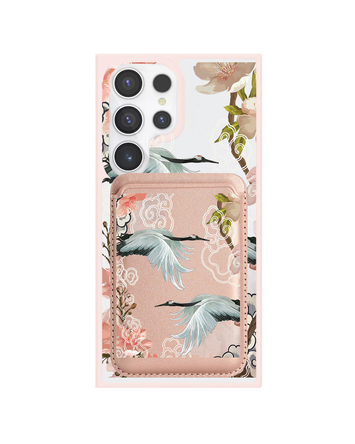 Android Magnetic Wallet Case - Oil Painting Birds