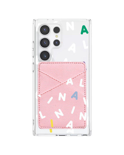 Android Phone Wallet Case - Monogram 2.0 Putih