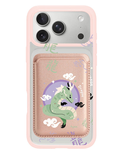 iPhone Magnetic Wallet Case - Dragon (Chinese Zodiac / Shio)