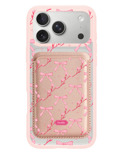 iPhone Magnetic Wallet Case - Coquette Floral