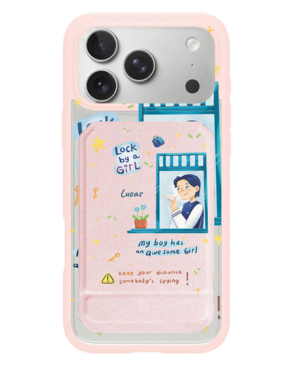 iPhone Magnetic Multifold Wallet - Crush Boy (Couple Case)