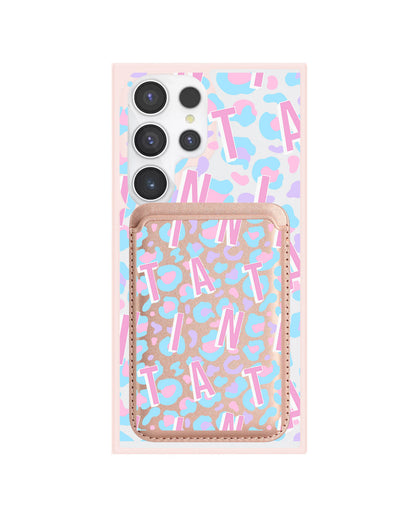 Android Magnetic Wallet Case - Leopard Monogram 6.0