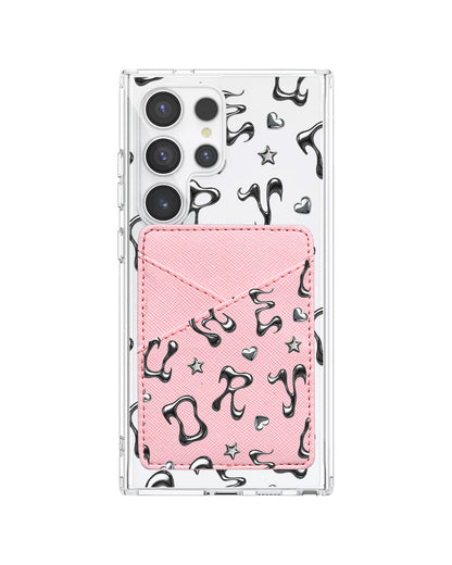 Android Phone Wallet Case - Chrome Monogram 2.0