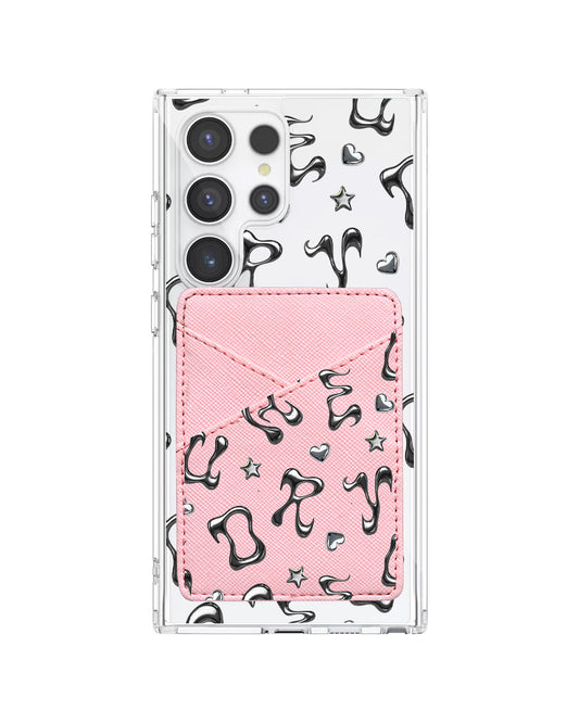 Android Phone Wallet Case - Chrome Monogram 2.0