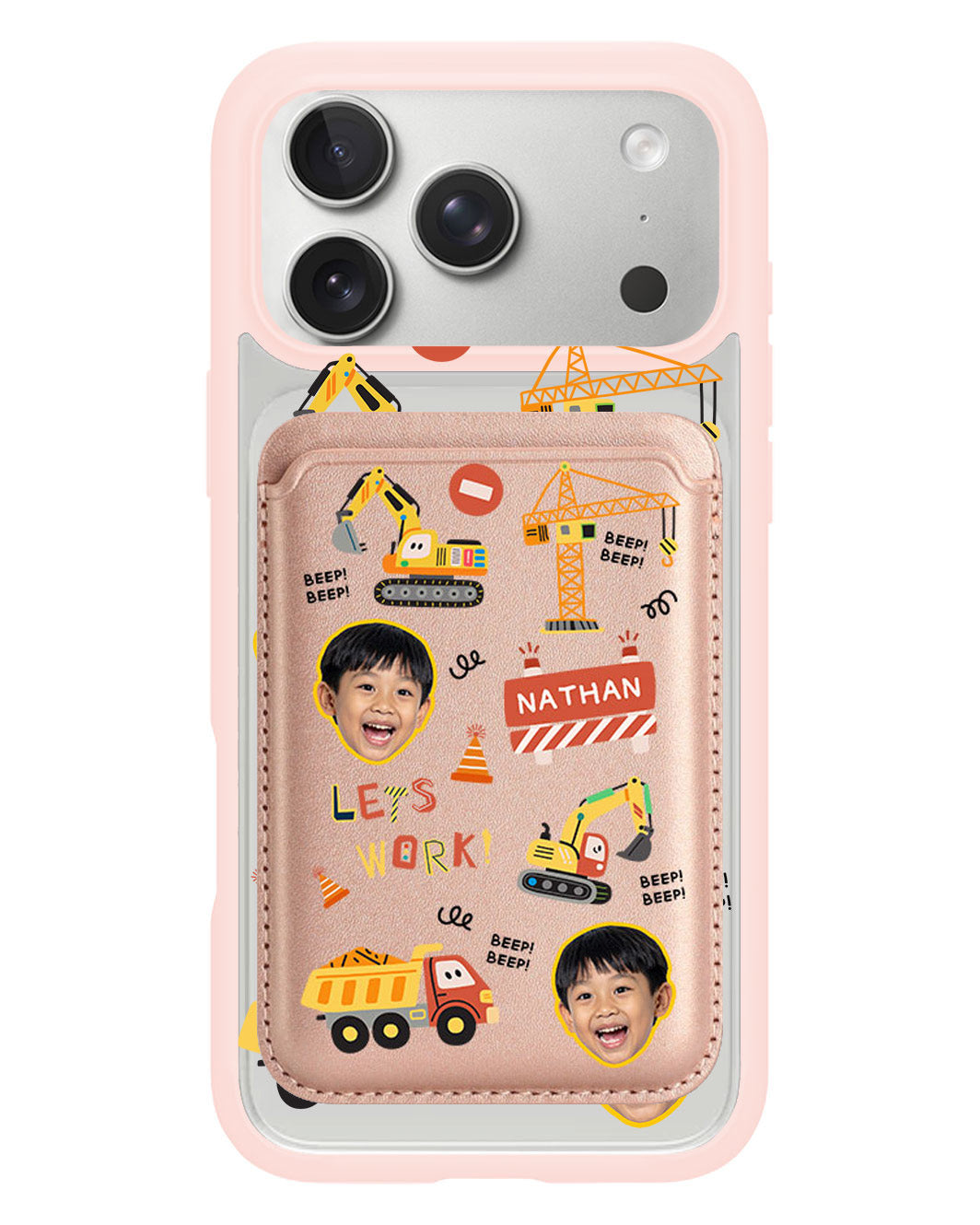 iPhone Magnetic Wallet Case - Face Grid Construction