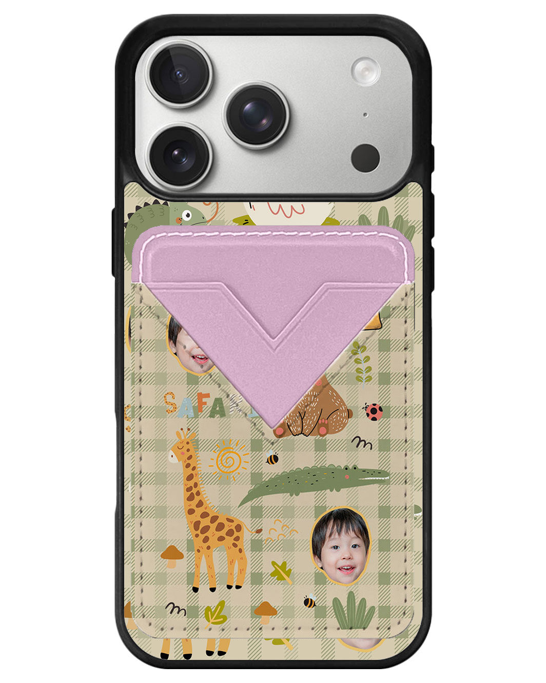 iPhone Avant Wallet Case - Face Grid Safari