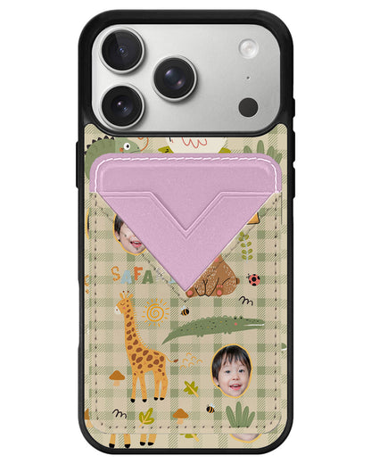 iPhone Avant Wallet Case - Face Grid Safari