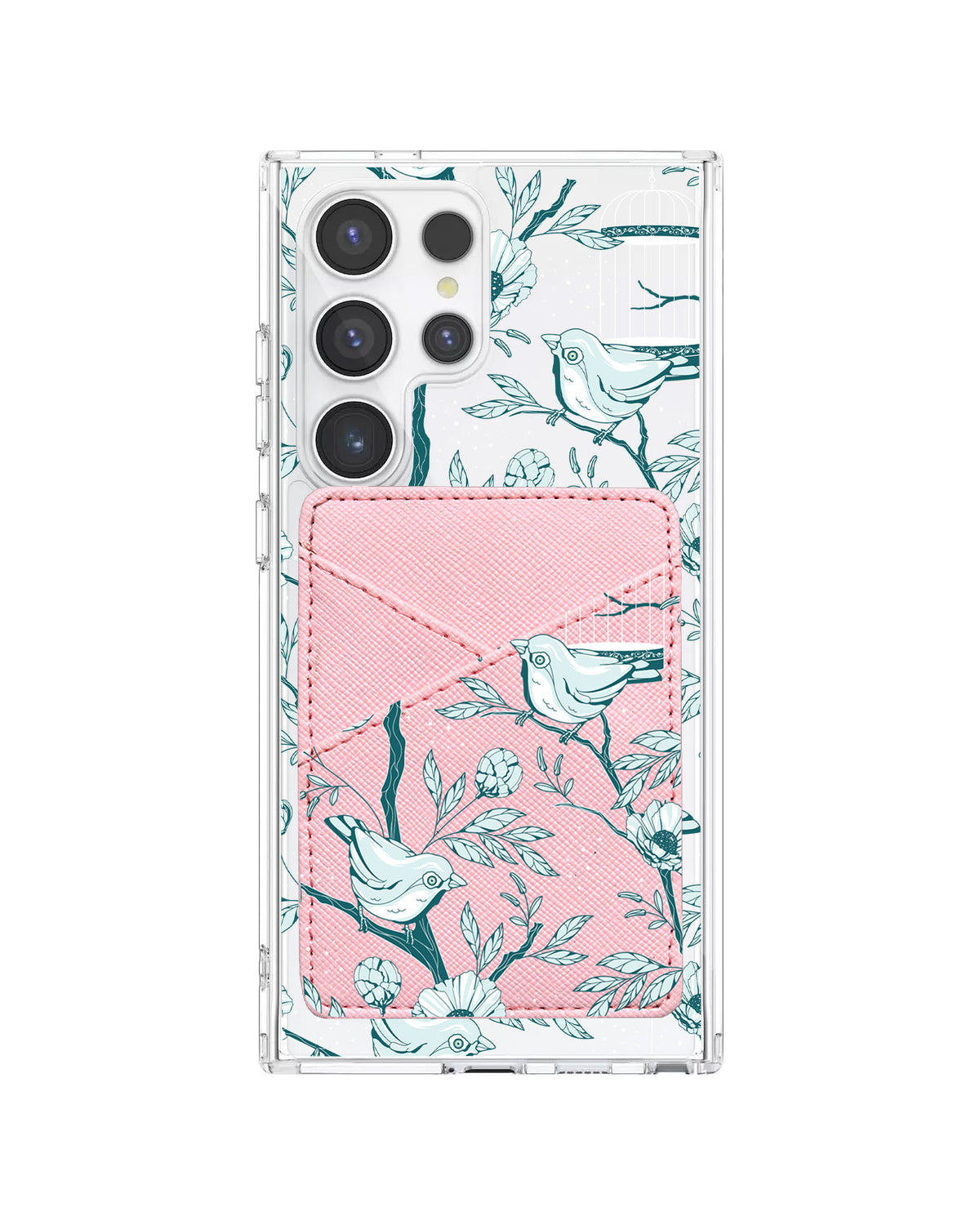 Android Phone Wallet Case - Lovebird Monochrome 6.0