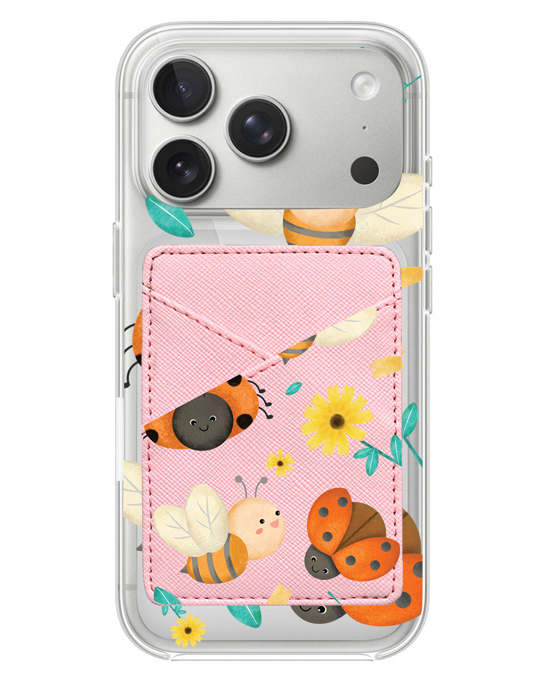 iPhone Phone Wallet Case - Lady Bug & Bee