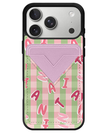 iPhone Avant Wallet Case - Checkered Monogram 4.0
