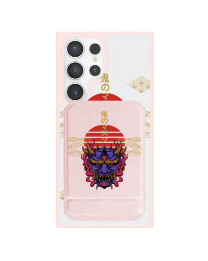 Android Magnetic Multifold Wallet - Oni Mask