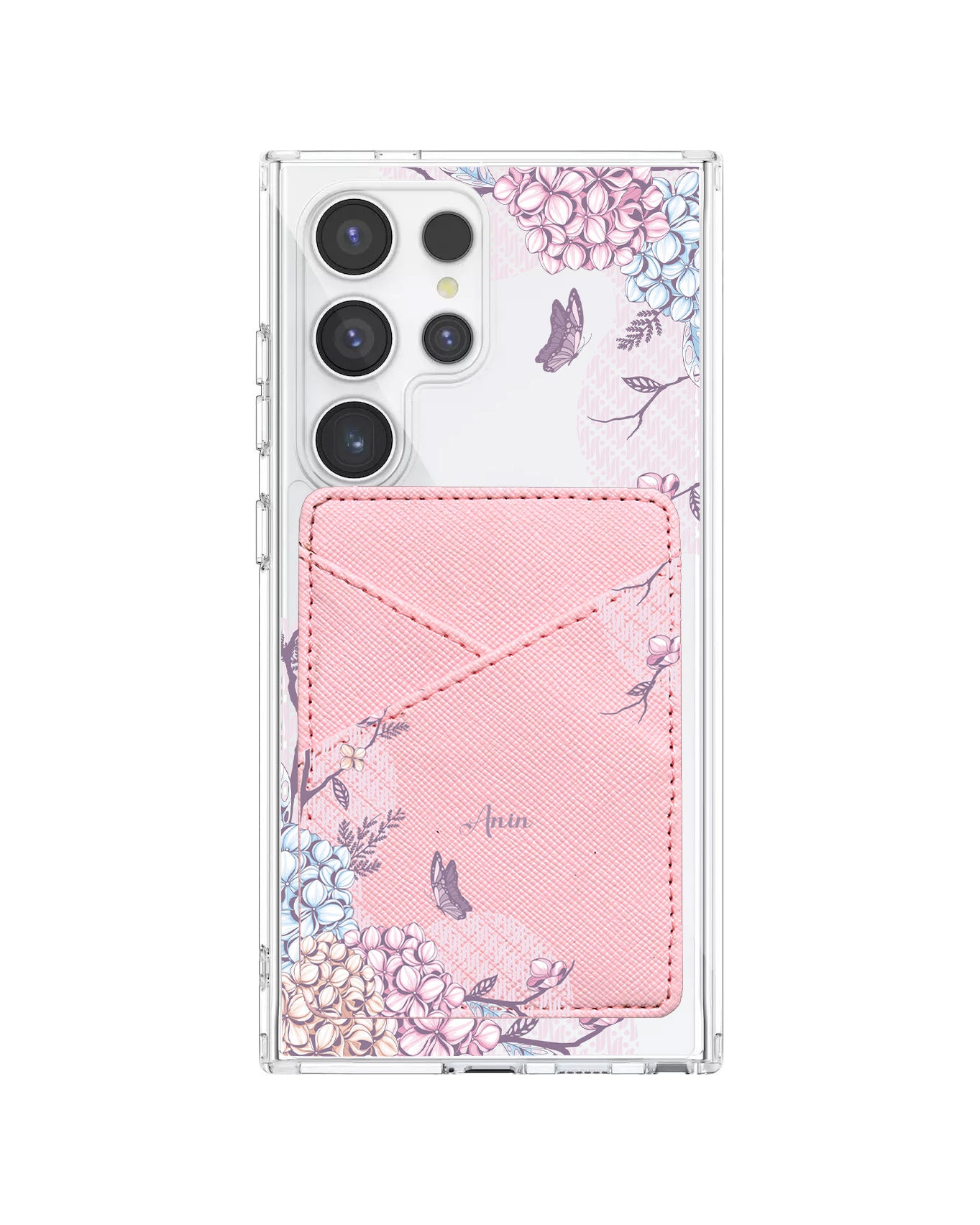 Android Phone Wallet Case - Batik Floral