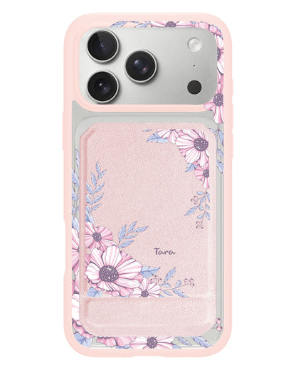 iPhone Magnetic Multifold Wallet - Pink Blossom