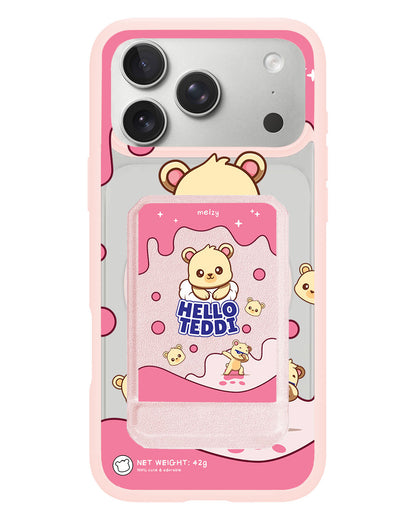 iPhone Magnetic Multifold Wallet - Hello Teddy 2.0