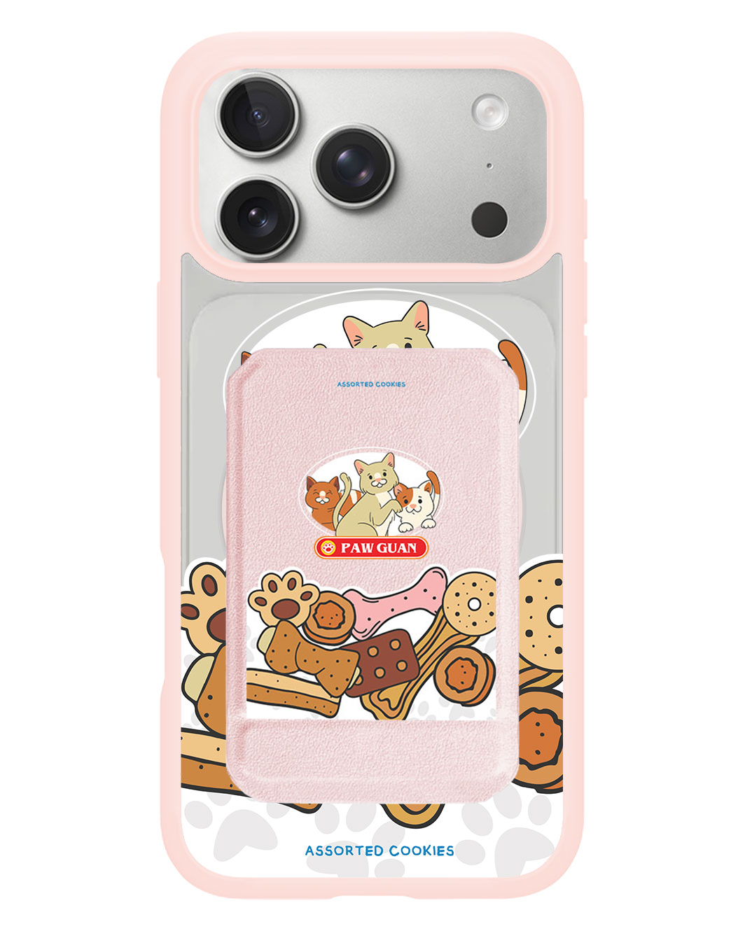iPhone Magnetic Multifold Wallet - Pawguan Cat