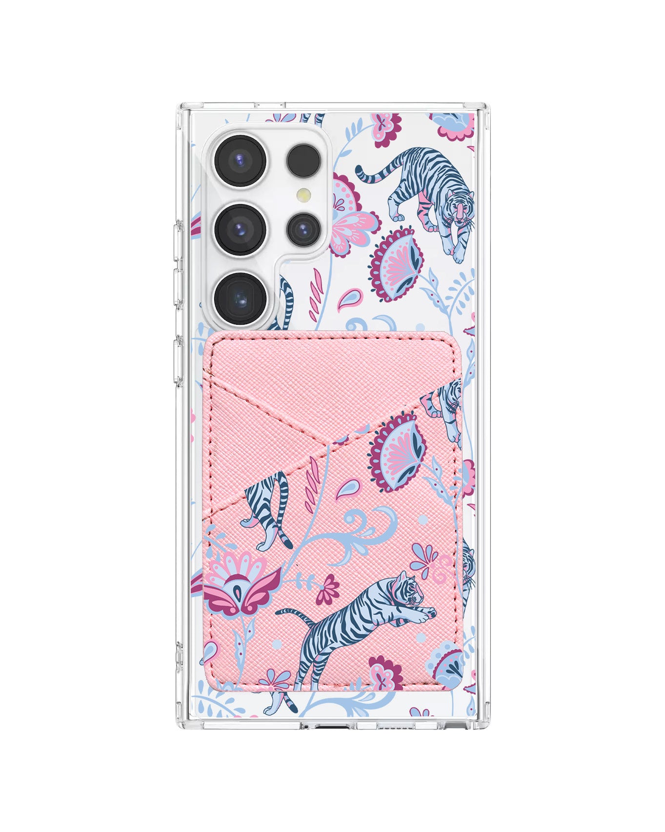 Android Phone Wallet Case - Tiger & Floral 3.0