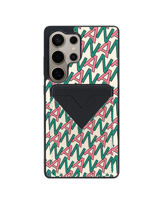 Android Avant Wallet Case - Initial Monogram 6.0