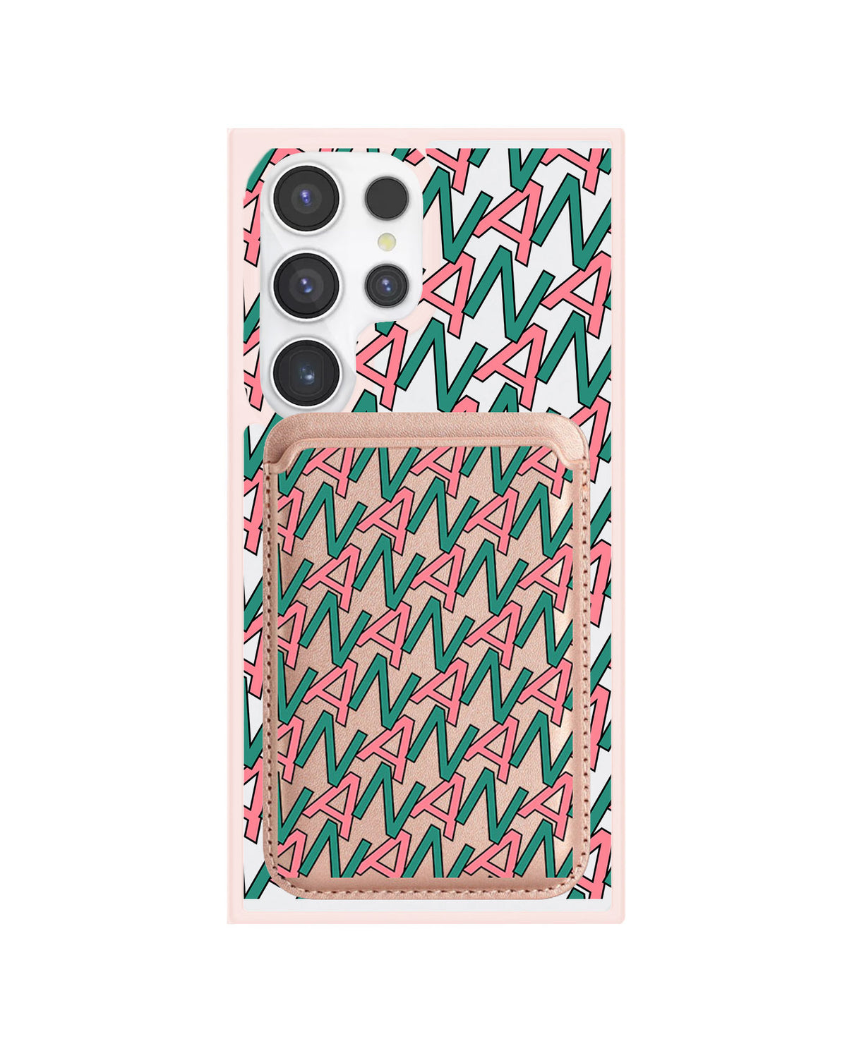 Android Magnetic Wallet Case - Initial Monogram 7.0