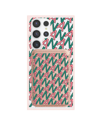 Android Magnetic Wallet Case - Initial Monogram 7.0