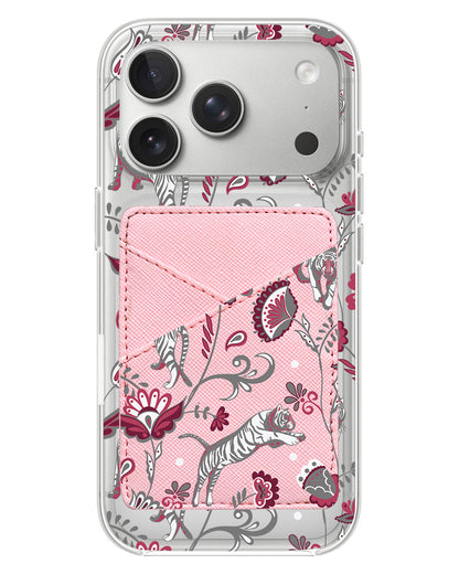 iPhone Phone Wallet Case - Tiger & Floral 6.0
