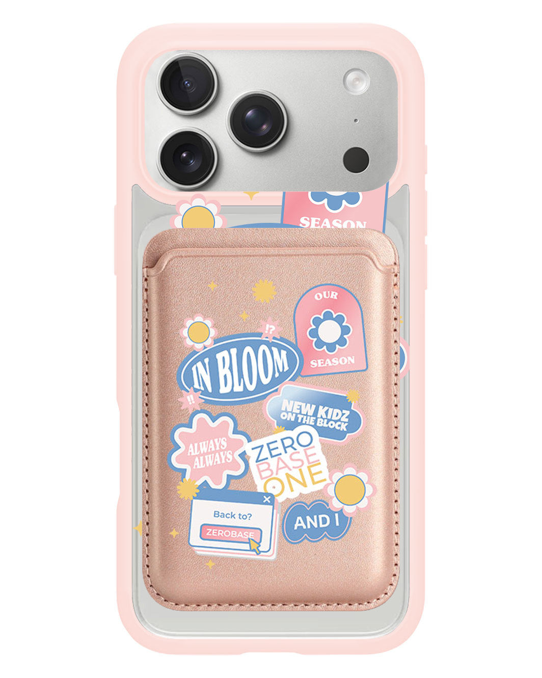 iPhone Magnetic Wallet Case - Zerobaseone Song Sticker Pack