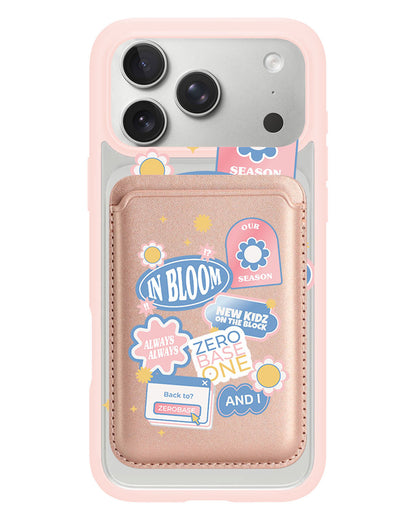iPhone Magnetic Wallet Case - Zerobaseone Song Sticker Pack