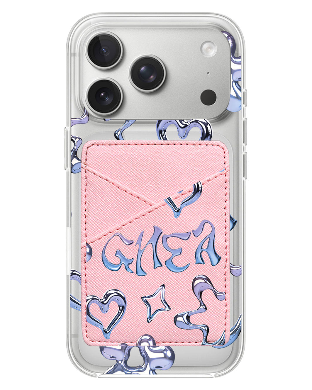 iPhone Phone Wallet Case - Chrome Monogram 1.0