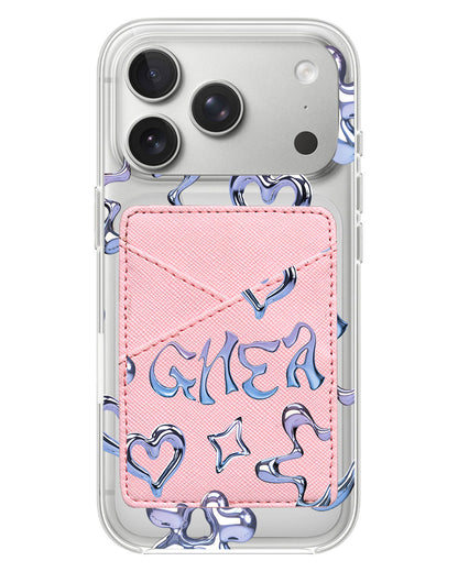 iPhone Phone Wallet Case - Chrome Monogram 1.0