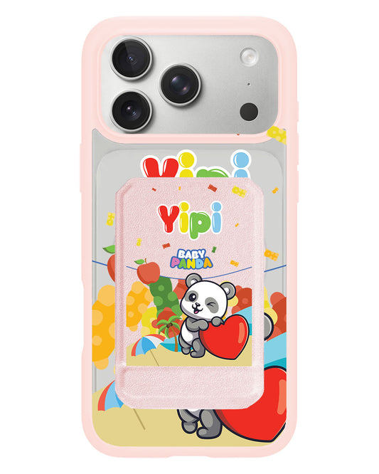 iPhone Magnetic Multifold Wallet - Yipi Baby Panda