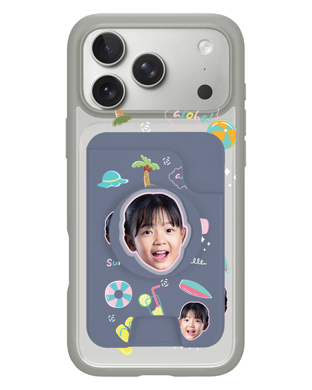 iPhone Magpop Wallet - Face Grid Summer