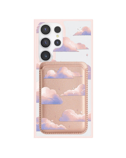 Android Magnetic Wallet Case - Pastel Clouds