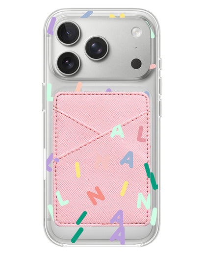 iPhone Phone Wallet Case - Monogram 2.0 Rainbow