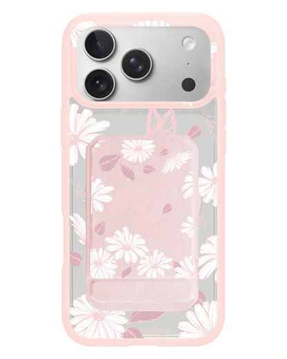iPhone Magnetic Multifold Wallet - Butterfly & Daisy