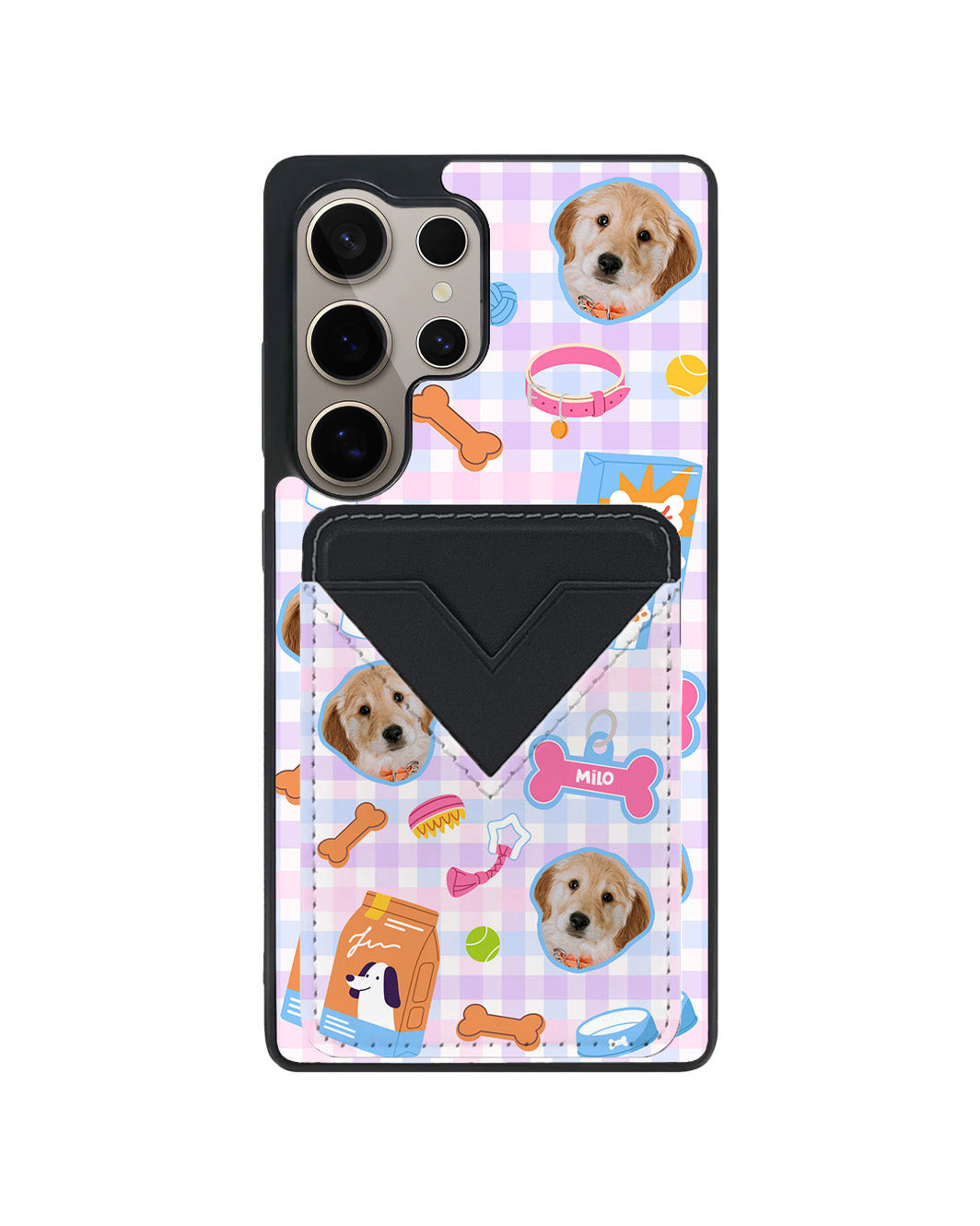 Android Avant Wallet Case - Pet Grid Puppy Sweet Treats