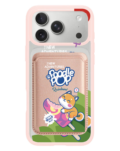 iPhone Magnetic Wallet Case - Poodle Pop