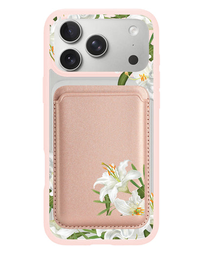 iPhone Magnetic Wallet Case - May Lily Of The Valley