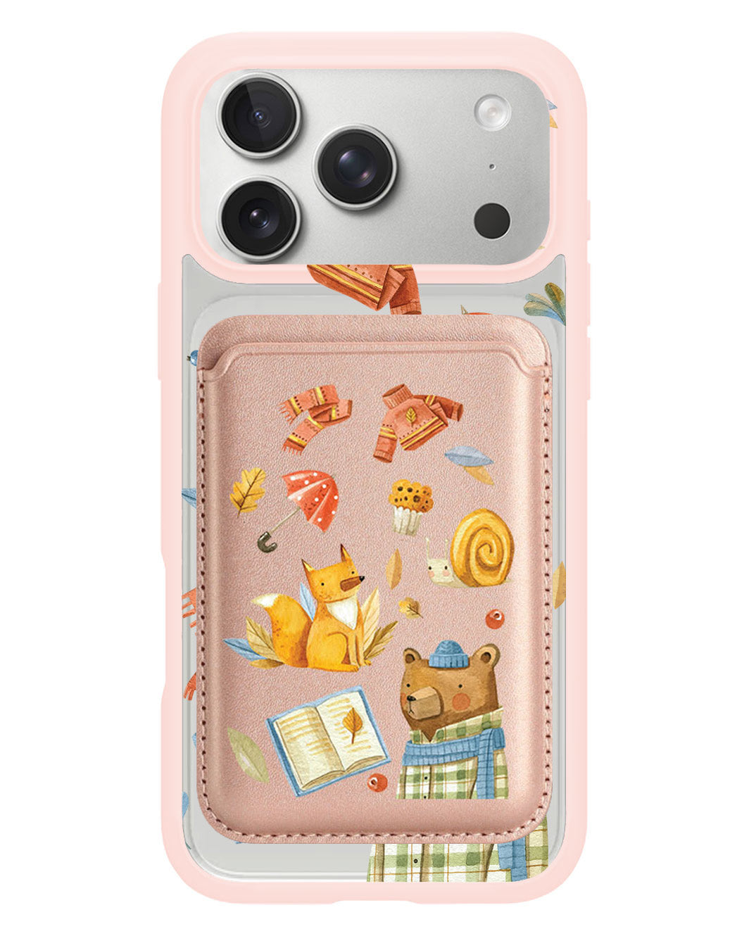 iPhone Magnetic Wallet Case - Bear & Fox