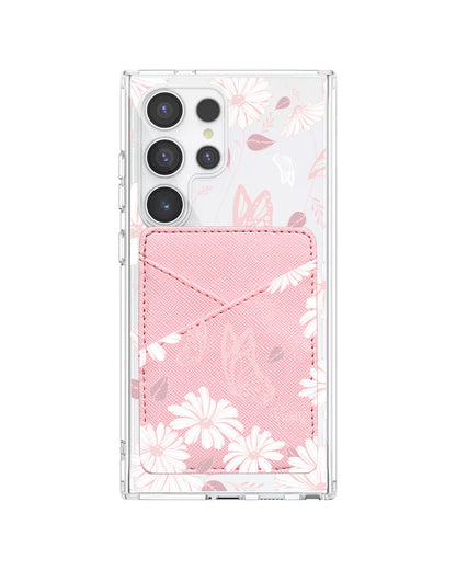 Android Phone Wallet Case - Butterfly & Daisy
