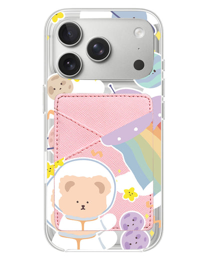 iPhone Phone Wallet Case - Astrobear