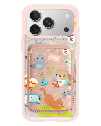 iPhone Magnetic Wallet Case - Stay Home