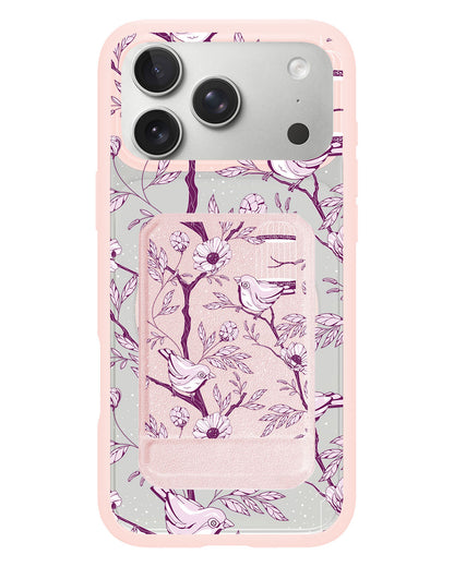 iPhone Magnetic Multifold Wallet - Lovebird Monochrome 5.0