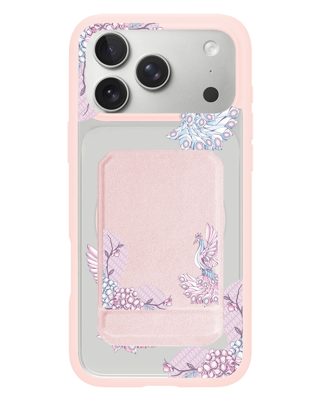 iPhone Magnetic Multifold Wallet - Peacock