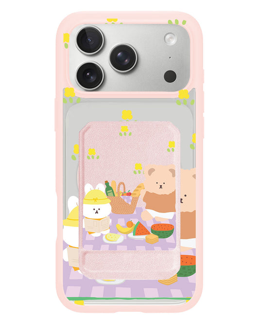 iPhone Magnetic Multifold Wallet - Picnic Lilac