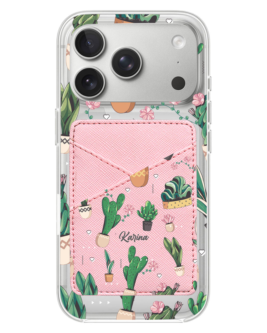 iPhone Phone Wallet Case - Cactus 3.0