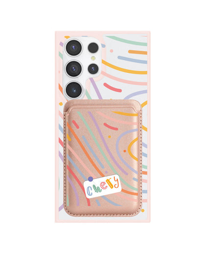Android Magnetic Wallet Case - Doodle Monogram 2.0