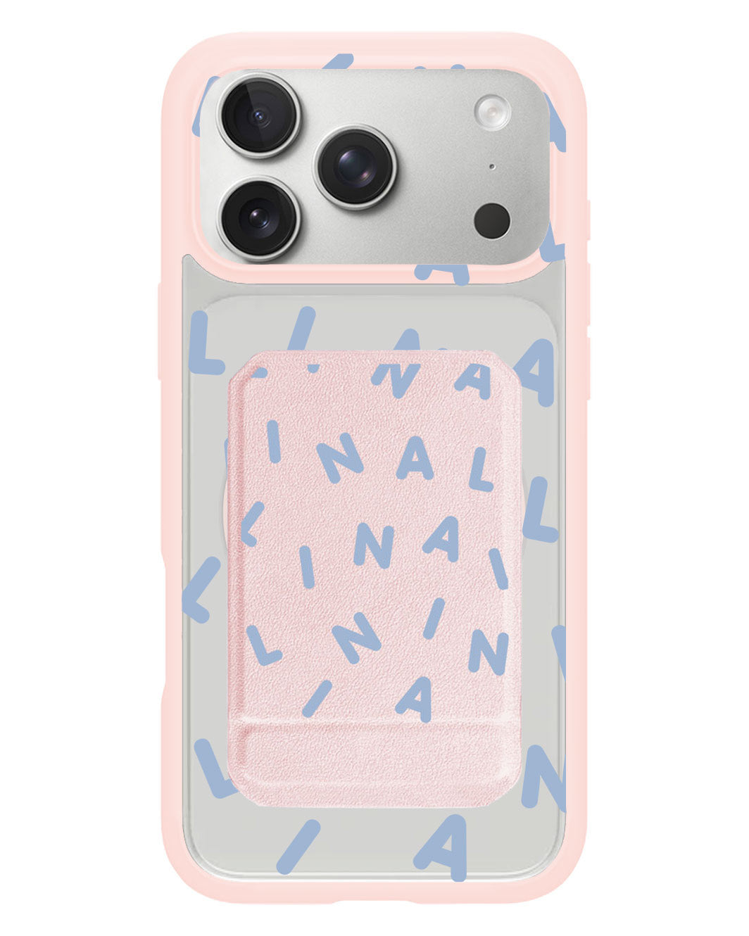 iPhone Magnetic Multifold Wallet - CUSTOM MONOGRAM 2.0 Blue